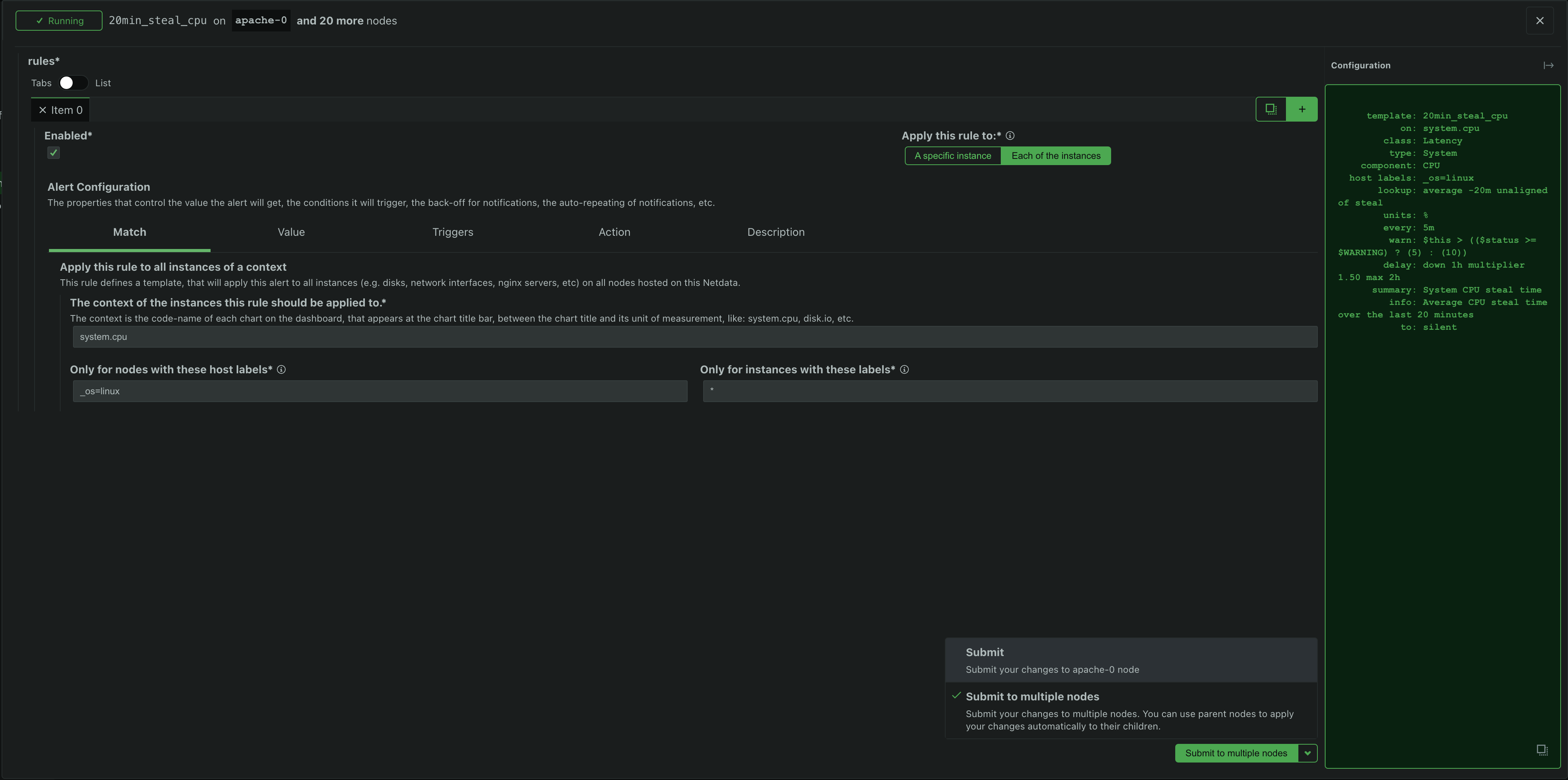 Multi node configs