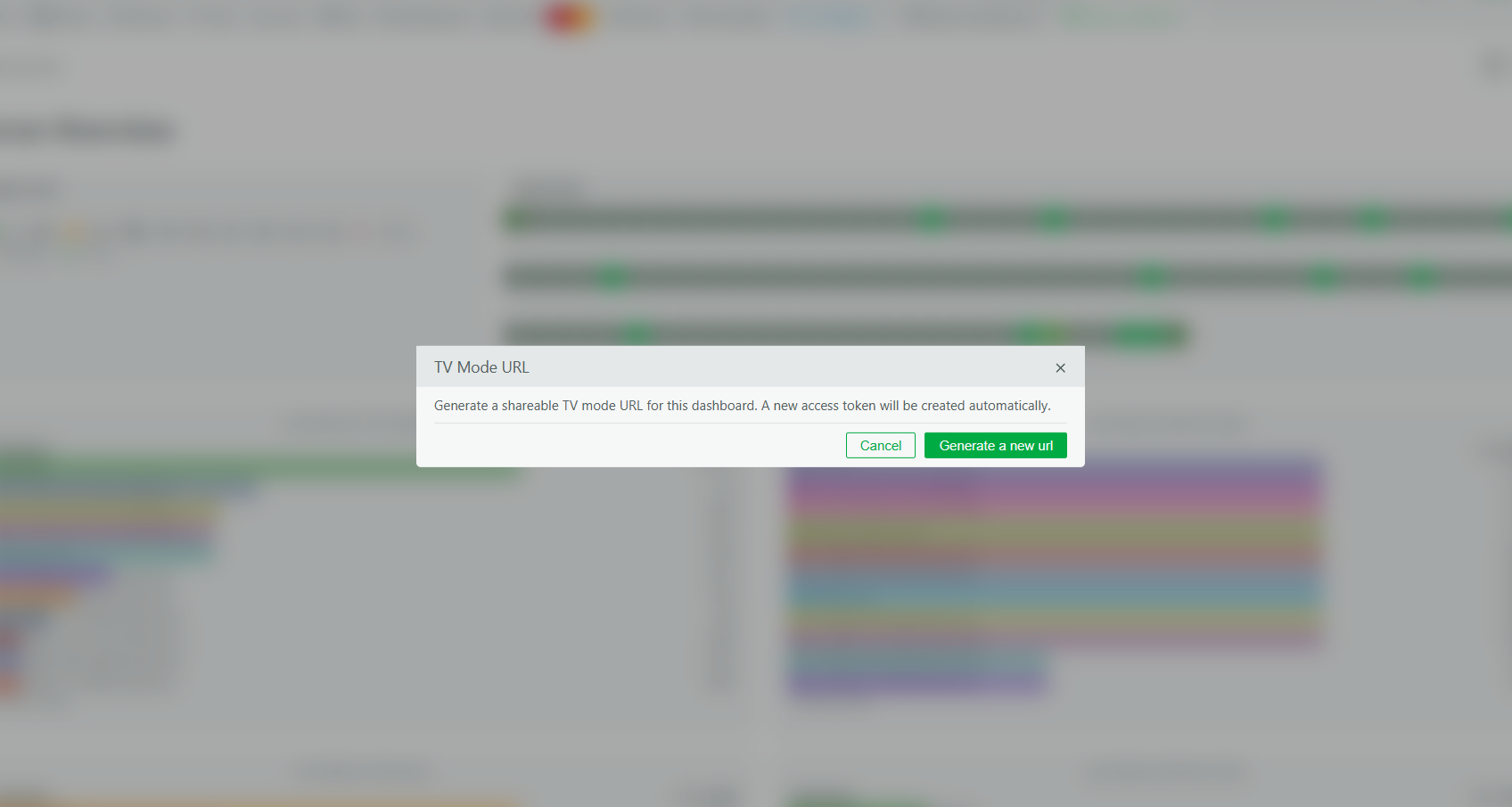 Generating the secure TV mode URL.
